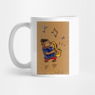 Ape Jazz Saxaphone Player Mug